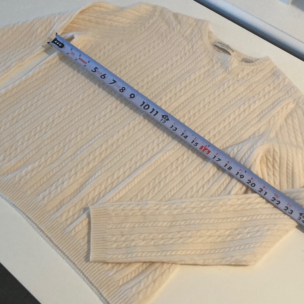 Valerie Stevens Brushed Cashmere Vintage Cable Knit Sweater Size Large - Picture 5 of 7